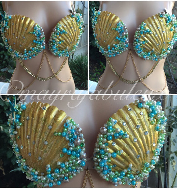 Golden Goddess Mermaid Bra – mayrafabuleux