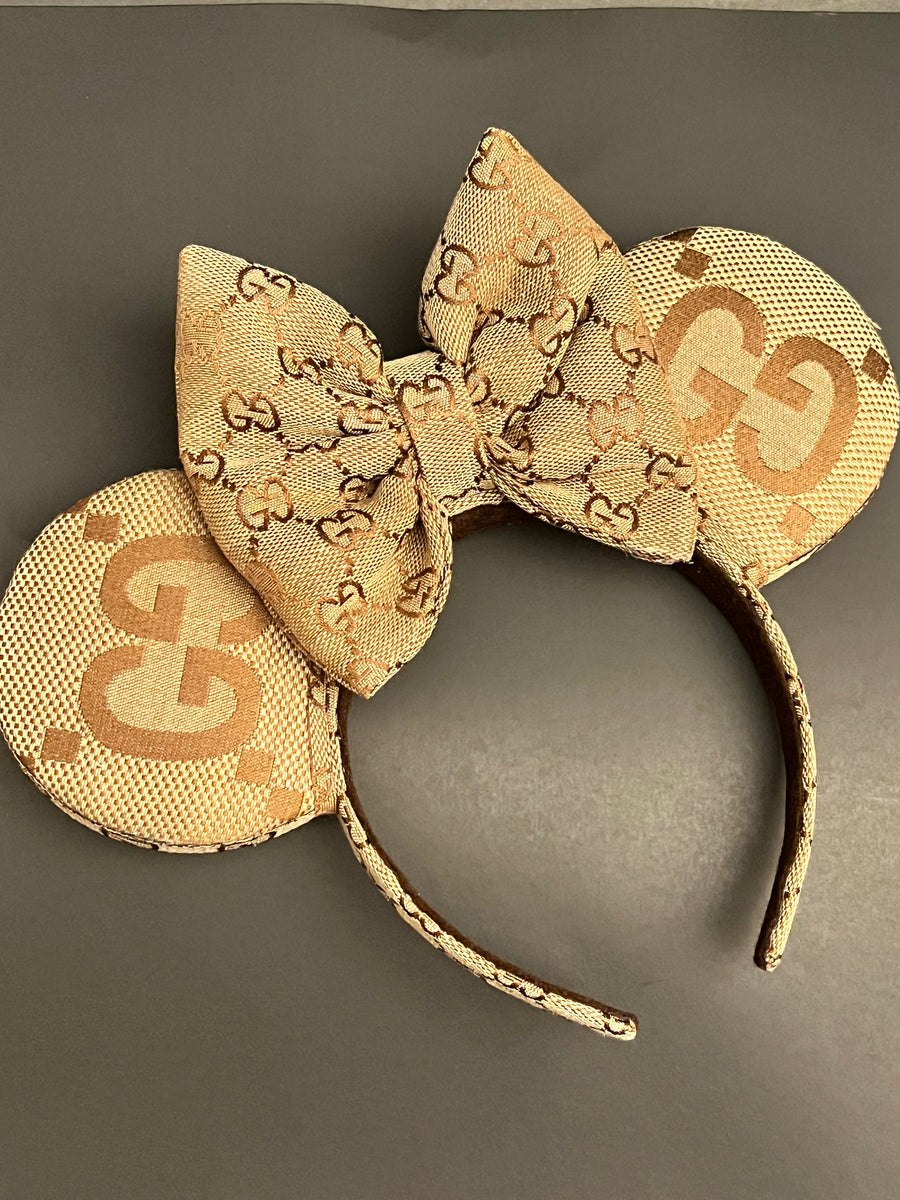 GG Canvas Minnie Ears, Crystal Minnie Ears, GG Canvas Mickey Ears