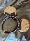 G G Canvas Minnie Ears with Black Bows