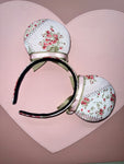 Vintage Floral and Bows Minnie Ears, Coquette Minnie Ears