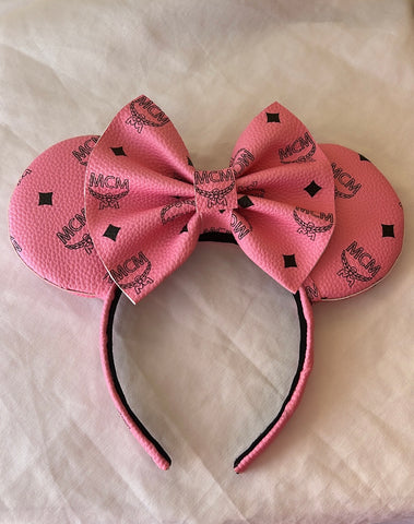 Pink M C M Minnie Ears, Designer Minnie Ears