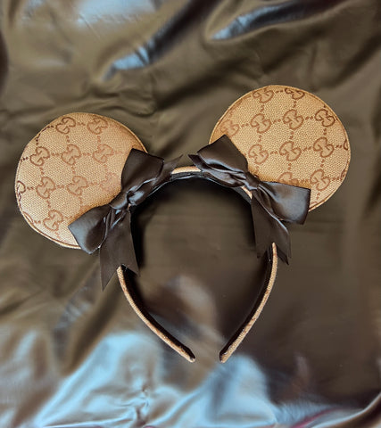 G G Canvas Minnie Ears with Black Bows