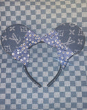 Crystal Denim Bows Minnie Ears