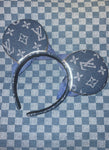 Crystal Denim Bows Minnie Ears