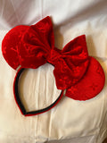 Red Velvet Minnie Ears
