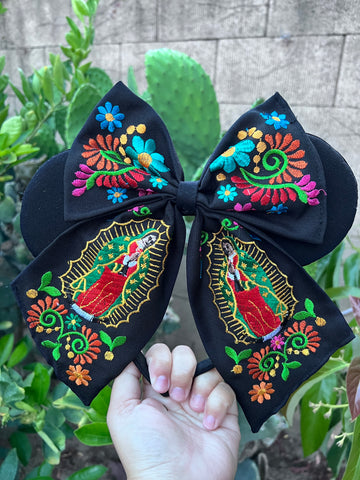 La Virgin De Guadalupe Ears, Minnie Ears with Bow