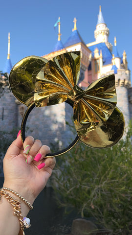 Black and Silver Louis V Leather Minnie Ears, Designer Minnie Ears –  mayrafabuleux