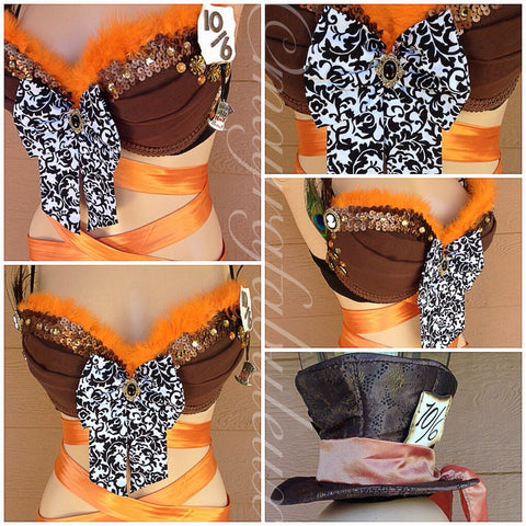 Mad Hatter Rave Bra