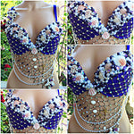 Purples Mermaid Rave Bra