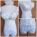 Angel Outfit: Bra with lace applique and Shorts