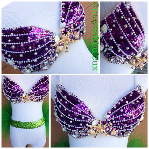 The Little Mermaids Ariel Rave Bra