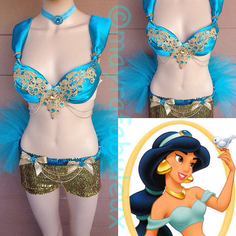 Princess Jasmine Inspired 4 piece Outfit