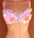 Pink Starfish Mermaid Bra