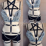 Pentagram and Zippers Bondage Outfit