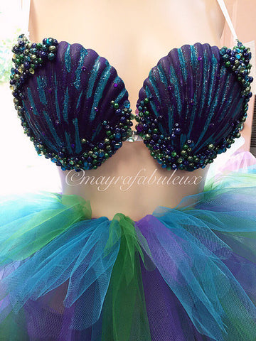 Under The Sea Shell Mermaid Bra