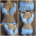 Angel Outfit: Bra and Feather Skirt