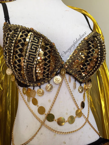 Egyptian Inspired Rave Bra