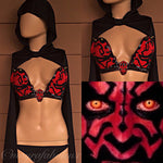 Darth Maul Outfit: Plunge Bra, Cape and Bottoms