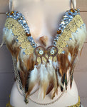 Light Up Owl Plunge Bra
