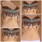 Tribal Feather Rave Bra