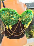 Lucky, St. Patrcks Day Bustier