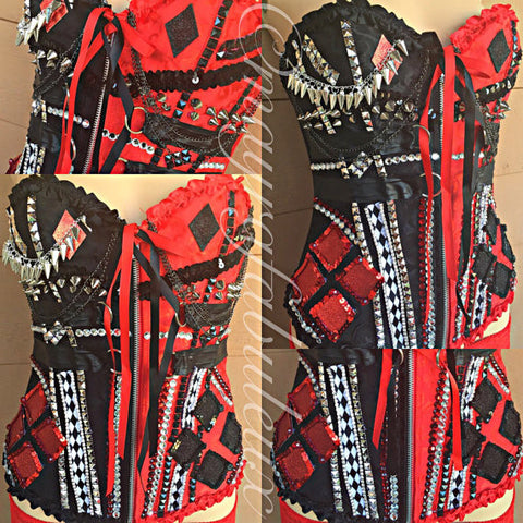 Harley Quinn Inspired Corset