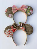 Floral Designer Minnie Ears, Crystal Minnie Ears