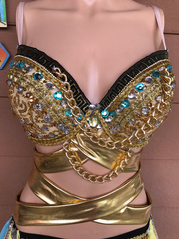 Egyptian Glam Rave Bra