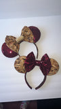 Food and Wine Minnie Ears with sequin bow