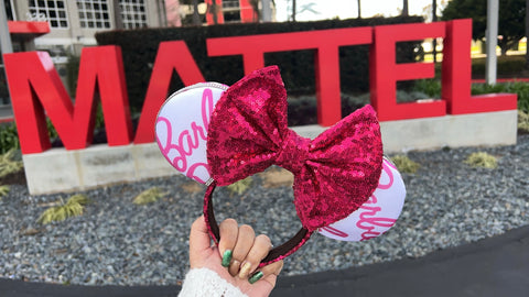 Barbie Minnie Ears, Mickey Ears, Pink Minnie Ears