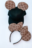 G G Canvas Mickey Ears Adjustable Hat