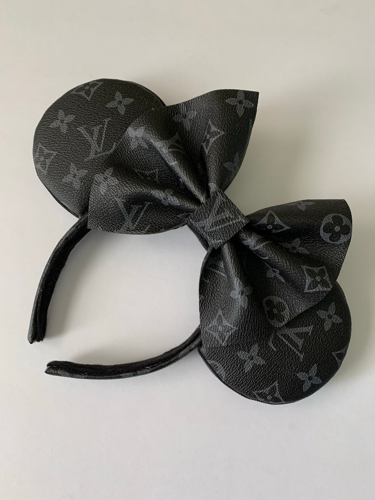 Black LV hair bow