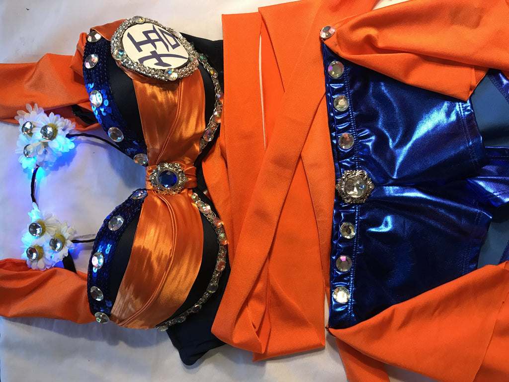 Orange rave outfit outlet