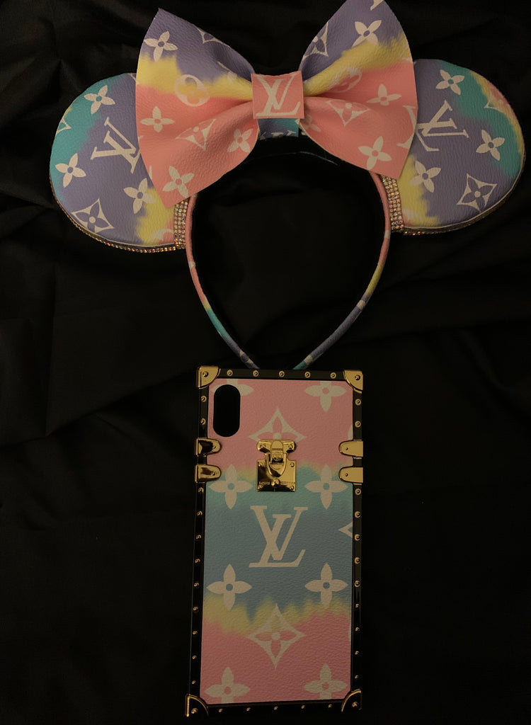 Louis V Leather Minnie Ears, Crystal Minnie Ears