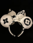 Black and White Soft Louis V  Minnie Ears