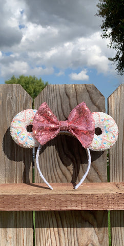 Donut Ears, Donut Minnie Ears, Disney Ears, Mickey Ears