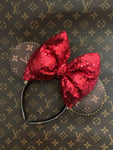 Red Bow Minnie Ears