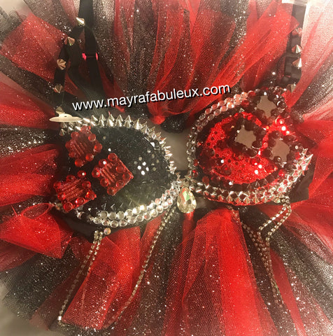 Harley Quinn Rave Bra and Matching Tutu