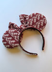 Red Lady D Canvas Minnie Ears