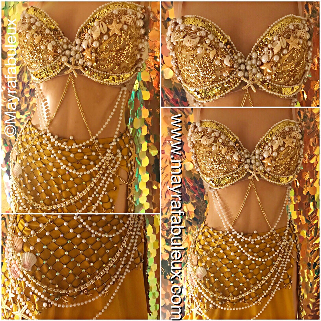 Gold deals rave outfit