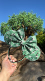 Green Fronds Louis V Minnie Ears, Designer Minnie Ears