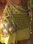 Yellow Mermaid Rave Bra and Skirt - Complete Rave Outfit