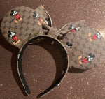 G G Leather Minnie Ears, Crystal Minnie Ears