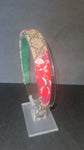 Leather Floral Pink GG Non Slip Headband