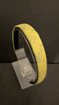 Yellow Leather Non Slip Headband