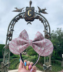 White and Pink Lady D Minnie Ears