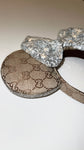 Silver Bow G G Canvas Minnie Ears, Crystal Minnie Ears
