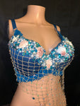 Aquatta Blue Mermaid Bra, Mermaid Rave Bra
