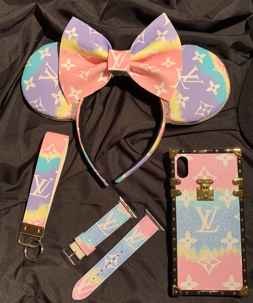 Louis V Leather Minnie Ears, Crystal Minnie Ears