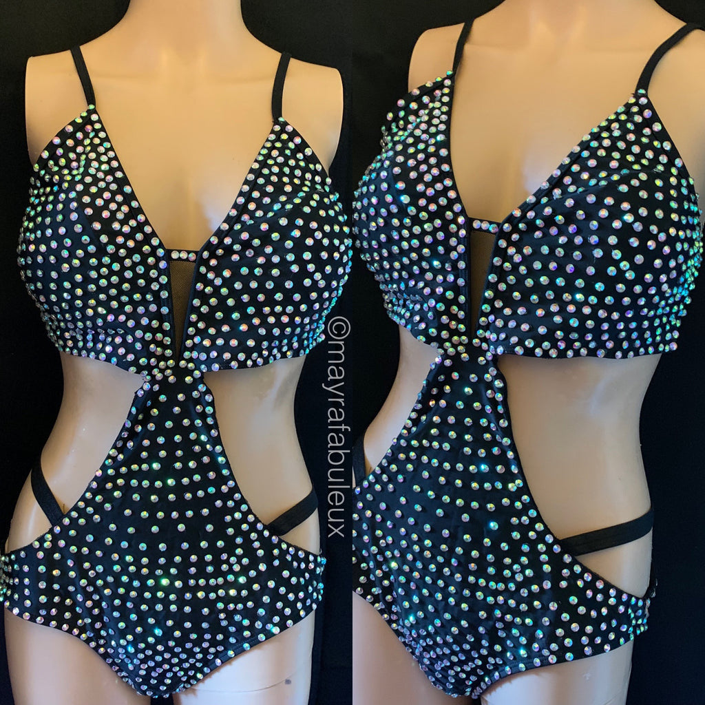 Swarovski crystal best sale bodysuit